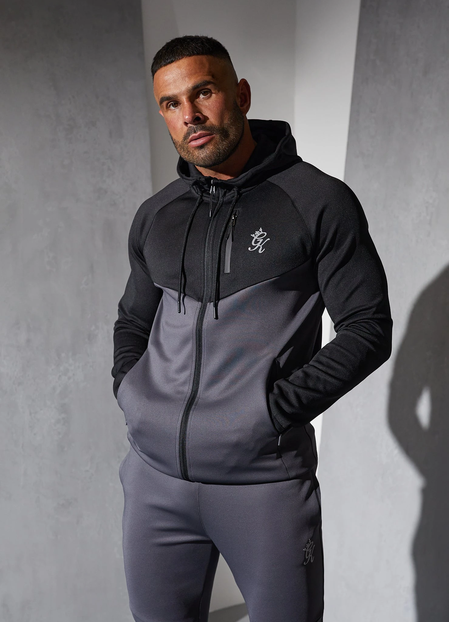 Gym King Precision Full Zip Hood - Graphite 13 Gym King Precision Full Zip Hood - Graphite - Image 11