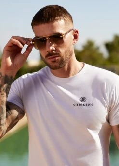 Gym King Pro Classic Tee - White -Gym King Store 2R3A7075