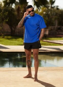 Gym King Blaze Jersey Tee - Sonic Blue -Gym King Store 2R3A7149