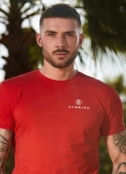 Gym King Pro Classic Tee - Salsa -Gym King Store 2R3A7202