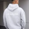 Gym King Established Hood - Light Grey Marl -Gym King Store 2R3A8060copy