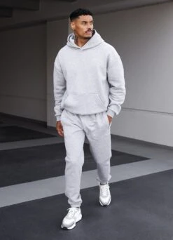 Gym King Established Jogger - Light Grey Marl -Gym King Store 2R3A8084copy 3c5d3c56 4796 49da bfb4 e81420a26116