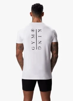 Gym King Split Tee - White