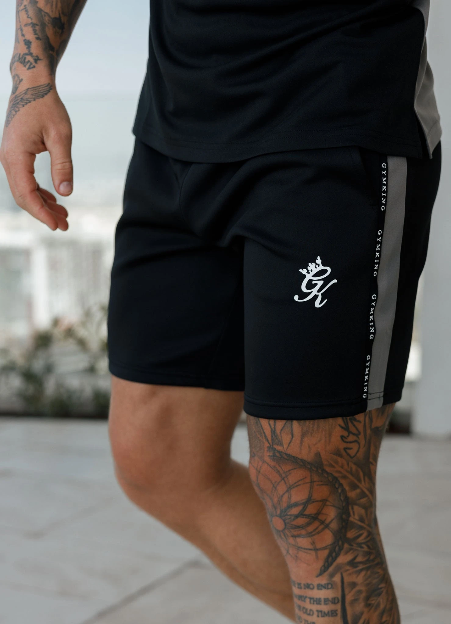 Gym King Taped Core Plus Short - Black 3 Gym King Taped Core Plus Short - Black