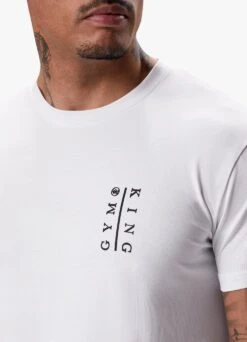 Gym King Split Tee - White -Gym King Store 7 272581d2 2d47 474d a19c 48e5ca8c726f