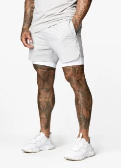 Gym King Rebellion 5" Short - Light Grey -Gym King Store 9 201