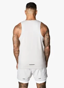 Gym King Rebellion Vest - Light Grey -Gym King Store 9 203