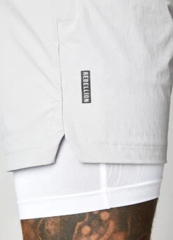 Gym King Rebellion 5" Short - Light Grey -Gym King Store 9 212