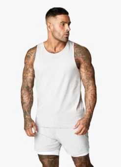 Gym King Rebellion Vest - Light Grey -Gym King Store 9 2562