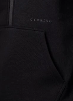 Gym King Alpha 1/2 Zip Hood - Black -Gym King Store ALHA12ZIPHOOD JOGGER BLACKTST A2BG1TSB A2ALJ 104