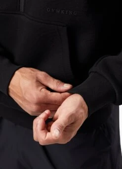 Gym King Alpha 1/2 Zip Hood - Black -Gym King Store ALHA12ZIPHOOD JOGGER BLACKTST A2BG1TSB A2ALJ 105