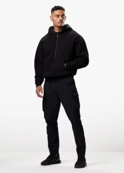 Gym King Alpha 1/2 Zip Hood - Black -Gym King Store ALHA12ZIPHOOD JOGGER BLACKTST A2BG1TSB A2ALJ 97