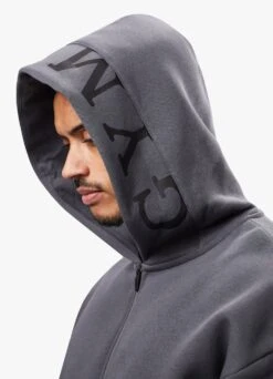 Gym King Alpha 1/2 Zip Hood - Graphite -Gym King Store ALHA12ZIPHOOD JOGGER GRAPHITETST A2BG1TSB A2ALJ 133