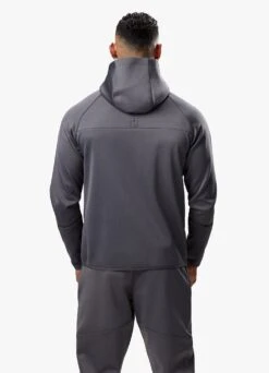 Gym King Alpha Poly FZ Hood - Graphite -Gym King Store ALPHAPOLYFZHOOD JOGGER GRAPHITETST B2BEOTSB A2BFZ 45