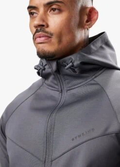 Gym King Alpha Poly FZ Hood - Graphite -Gym King Store ALPHAPOLYFZHOOD JOGGER GRAPHITETST B2BEOTSB A2BFZ 47