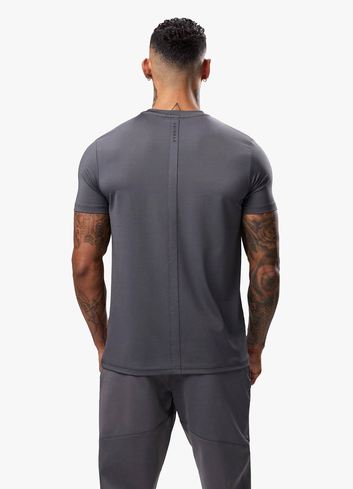 Gym King Alpha Poly Tee - Graphite 6 Gym King Alpha Poly Tee - Graphite - Image 4