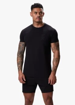 Gym King Split Tee - Black -Gym King Store ARNOLDSPLITTEE BLACK208