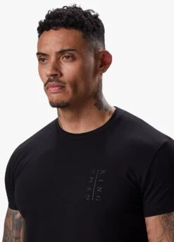 Gym King Split Tee - Black -Gym King Store ARNOLDSPLITTEE BLACK210