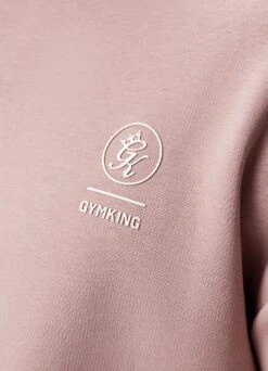 Gym King Aventus Drop Shoulder Crew - Dusky Pink -Gym King Store AVENTUSSWEATSHIRT DUSKYPINKSWT A2CT1 37