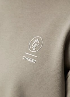 Gym King Aventus Drop Shoulder Crew - Taupe -Gym King Store AVENTUSSWEATSHIRT JOGGER TAUPESWT B2CY1TSB B2CY3 104