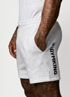 Gym King Aventus Short - Snow Marl -Gym King Store AVENTUSTEE SHORT SNOWMARLSST A2BLJSHR A2BLT 34