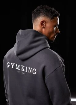 Gym King Established Hood - Dark Pewter -Gym King Store BF23MENSCAMP13652copy