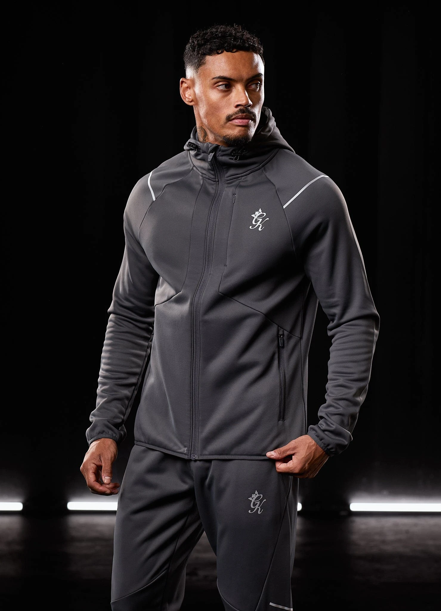 Gym King Reflect Poly FZ Tracksuit - Graphite 18 Gym King Reflect Poly FZ Tracksuit - Graphite - Image 16