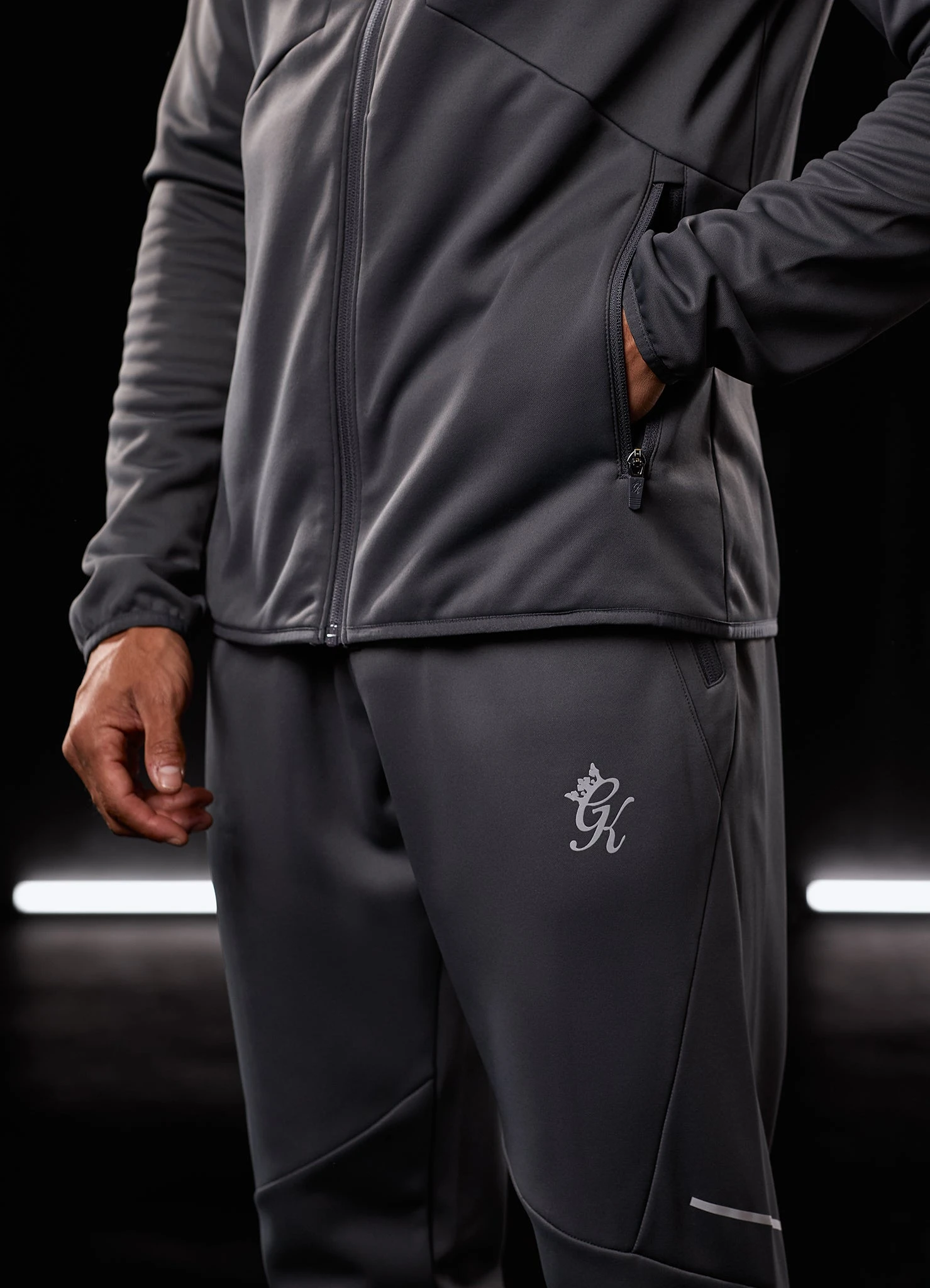 Gym King Reflect Poly FZ Tracksuit - Graphite 21 Gym King Reflect Poly FZ Tracksuit - Graphite - Image 19