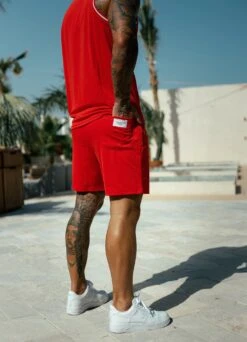 Gym King Brooklyn Mesh Short - Chilli Red -Gym King Store BM11