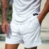 Gym King Brooklyn Mesh Short - White 2 Gym King Brooklyn Mesh Short - White -Gym King Store BM166
