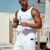Gym King Brooklyn Mesh Vest - White