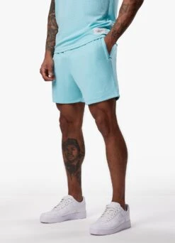 Gym King Brooklyn Mesh Short - Aqua Blue -Gym King Store BROOKLYNMESHVEST SHORT BLUEVST A2COMSHR A2COO253
