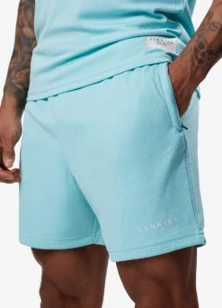 Gym King Brooklyn Mesh Short - Aqua Blue -Gym King Store BROOKLYNMESHVEST SHORT BLUEVST A2COMSHR A2COO258