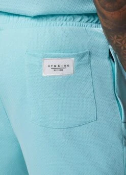 Gym King Brooklyn Mesh Short - Aqua Blue -Gym King Store BROOKLYNMESHVEST SHORT BLUEVST A2COMSHR A2COO261