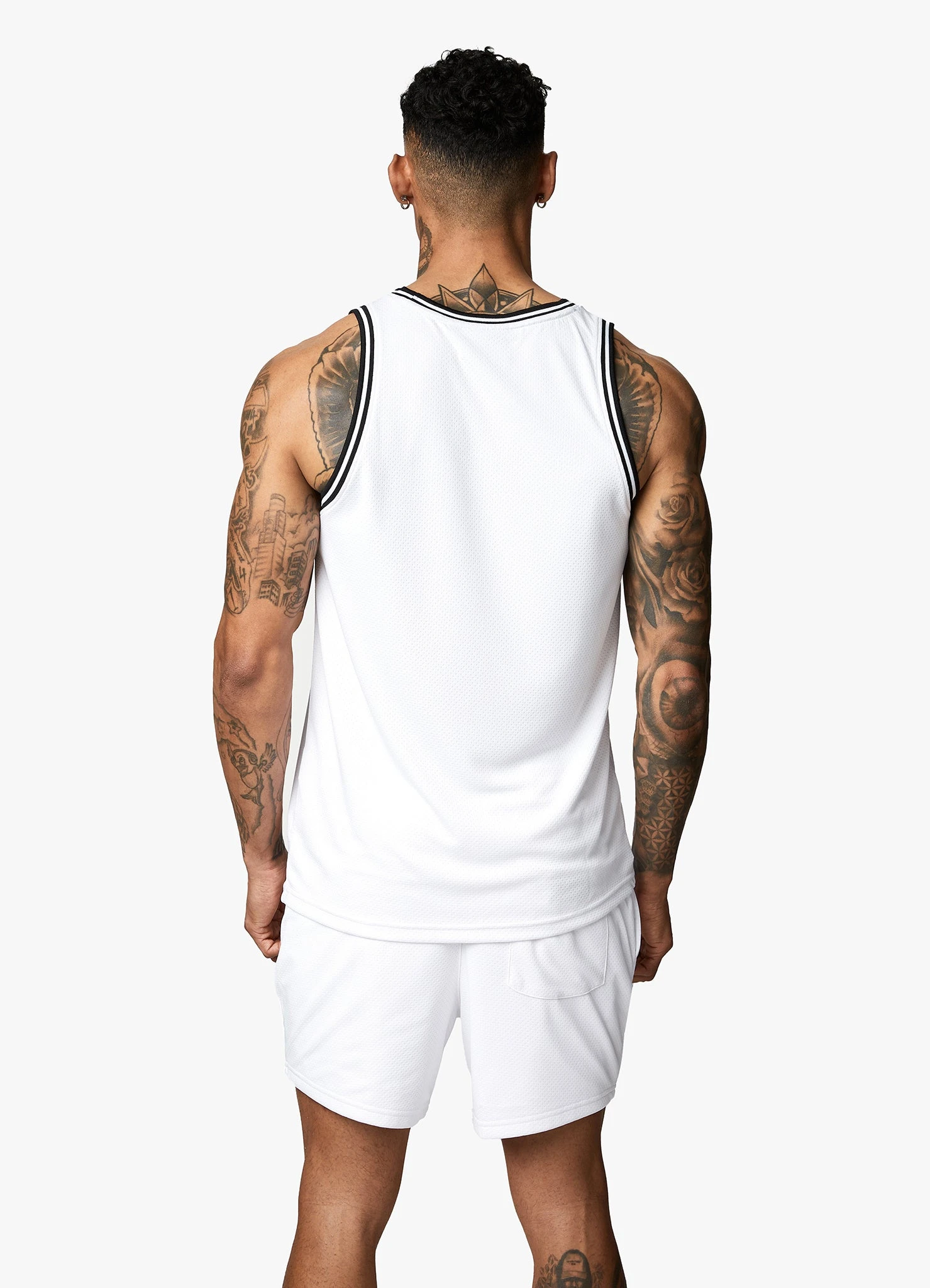 Gym King Brooklyn Mesh Vest - White 10 Gym King Brooklyn Mesh Vest - White - Image 8
