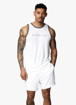 Gym King Brooklyn Mesh Vest - White 22 Gym King Brooklyn Mesh Vest - White -Gym King Store BROOKLYNMESHVEST SHORT WHITEVST A29THSHR A29TK 98 ddf343b6 ec02 4b40 a6e4 a71d8fa56dae