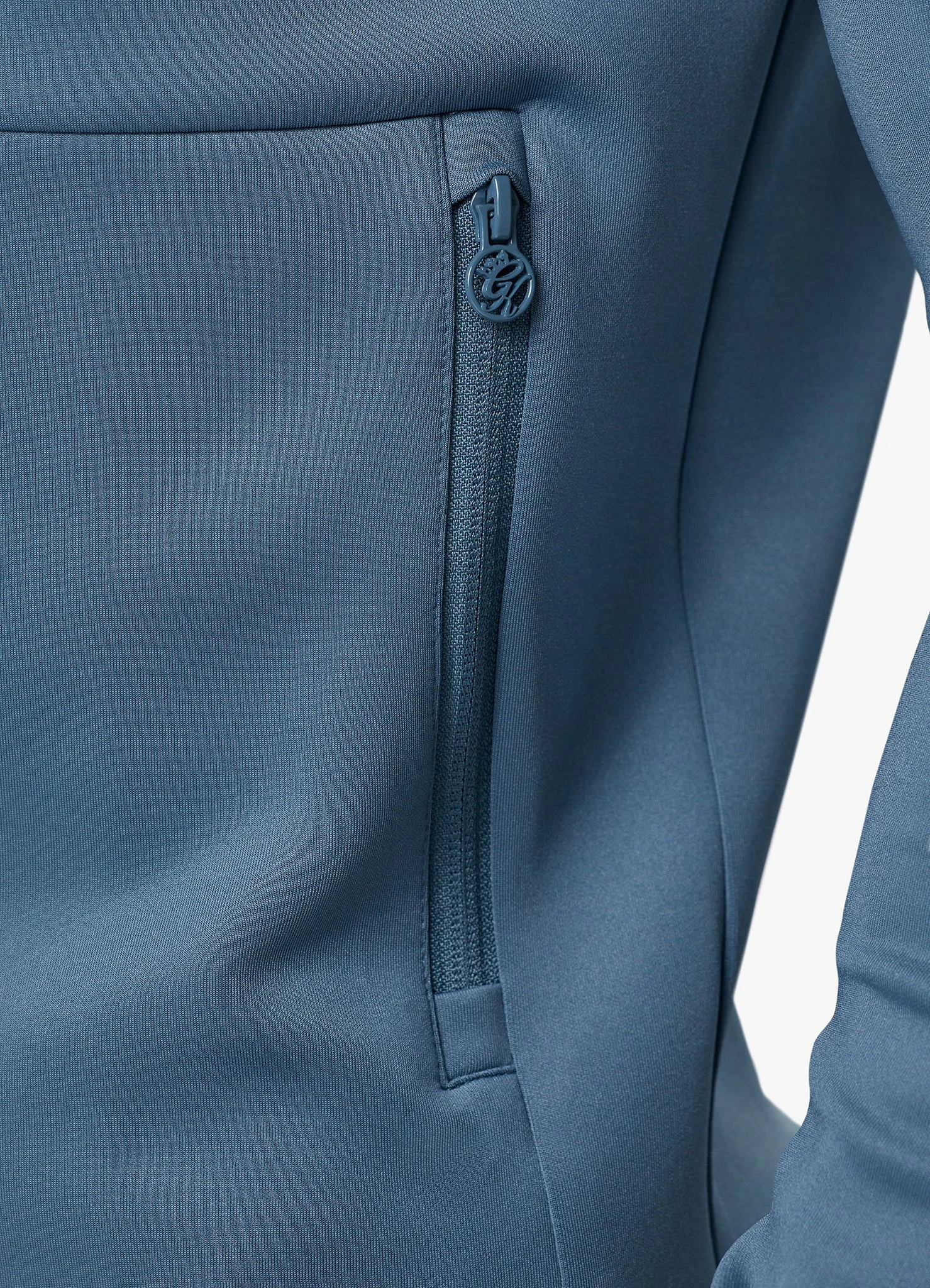 Gym King Core Plus Poly FZ Hood - Smoke Blue 12 Gym King Core Plus Poly FZ Hood - Smoke Blue - Image 10