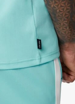 Gym King Core Plus Poly Tee - Aqua Blue -Gym King Store COREPLUSPOLYTEE SHORT AQUABLUESST B2D1ISHR B2D1I 355