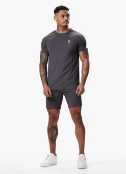 Gym King Core Plus Poly Tee - Graphite 22 Gym King Core Plus Poly Tee - Graphite -Gym King Store COREPLUSPOLYTEE SHORT GRAPHITESST B2CRUSHR B2CRZ 197