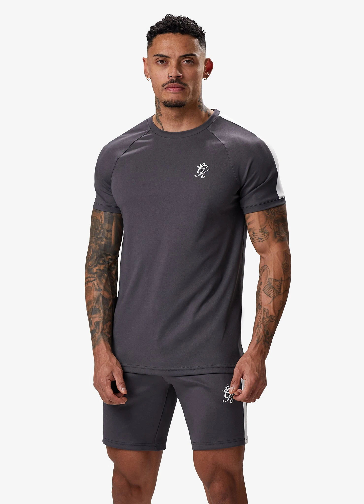 Gym King Core Plus Poly Tee - Graphite 8 Gym King Core Plus Poly Tee - Graphite - Image 6