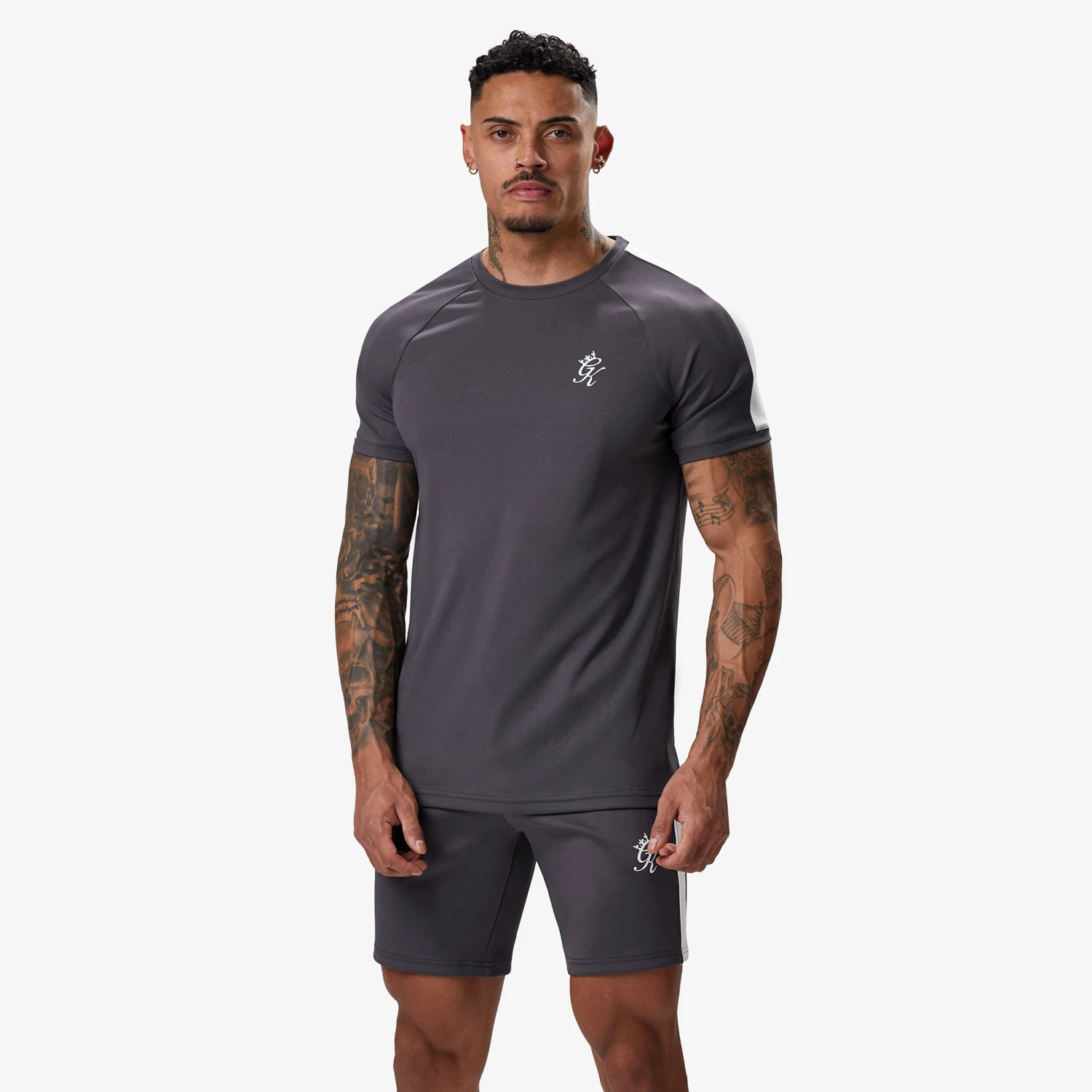Gym King Core Plus Poly Tee - Graphite 4 Gym King Core Plus Poly Tee - Graphite - Image 2