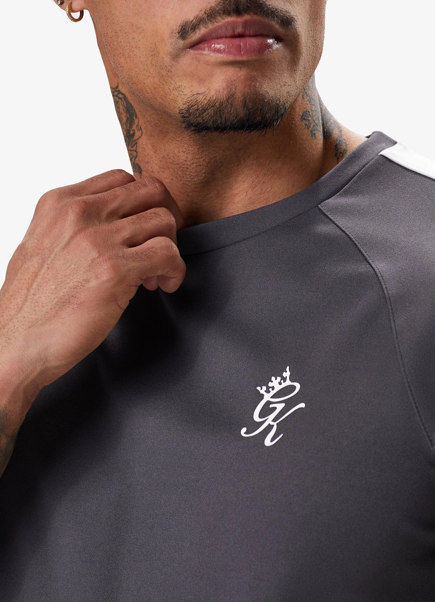 Gym King Core Plus Poly Tee - Graphite 11 Gym King Core Plus Poly Tee - Graphite - Image 9