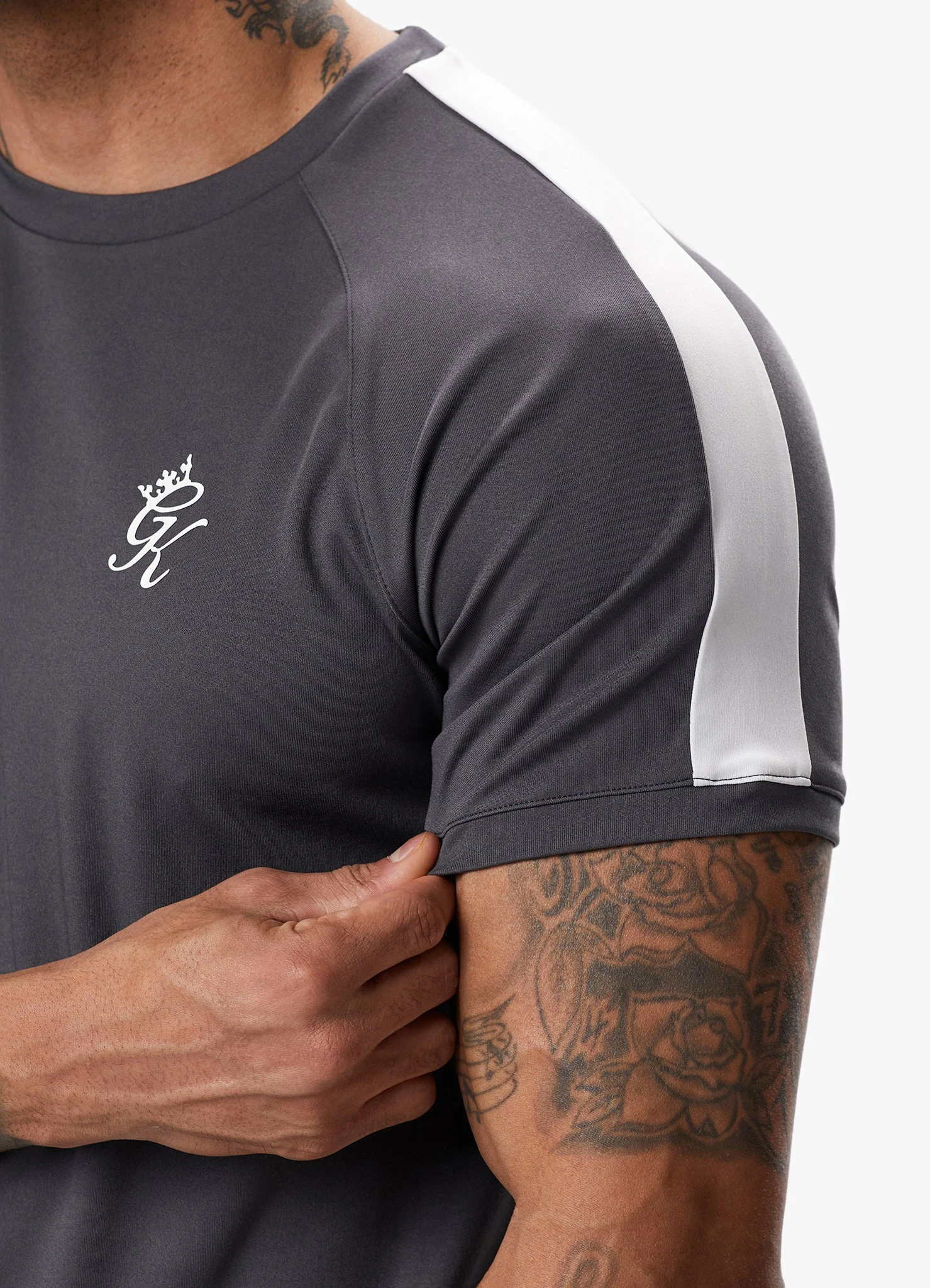 Gym King Core Plus Poly Tee - Graphite 10 Gym King Core Plus Poly Tee - Graphite - Image 8