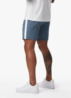 Gym King Core Plus Poly Short - Smoke Blue -Gym King Store COREPLUSPOLYTEE SHORT WHITESTONEBLUESST A2CORSHR A2COU 376