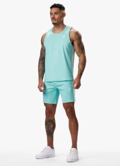 Gym King Core Plus Poly Short - Aqua Blue -Gym King Store COREPLUSPOLYVEST AQUABLUEVST B2D1K 338 7f6992ea 382e 447b 9479 e1f618ea4786