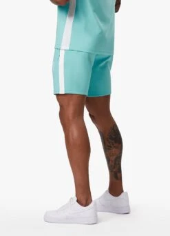 Gym King Core Plus Poly Short - Aqua Blue -Gym King Store COREPLUSPOLYVEST AQUABLUEVST B2D1K 342