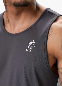 Gym King Core Plus Poly Vest - Graphite -Gym King Store COREPLUSPOLYVEST SHORT GRAPHITEVST A2CK2SHR B2CRZ 208