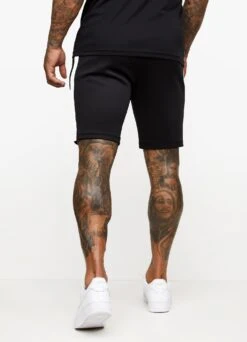 Gym King Core Plus Poly Short - Black -Gym King Store COREPOLYTEE SHORT BLACKWHITESST C21N7SHR C21N2 87
