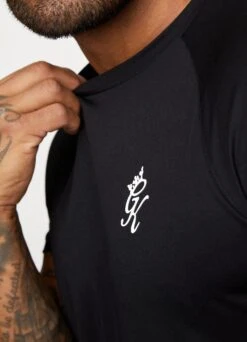 Gym King Core Plus Poly Tee - Black 23 Gym King Core Plus Poly Tee - Black -Gym King Store COREPOLYTEE SHORT BLACKWHITESST C21N7SHR C21N2 93