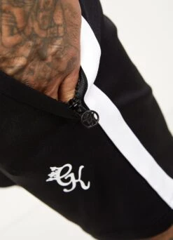 Gym King Core Plus Poly Short - Black -Gym King Store COREPOLYTEE SHORT BLACKWHITESST C21N7SHR C21N2 94